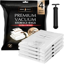 Premium Vacuum Storage Bags for Drawers, Suitcases and Wardrobes - Airtight, ...
