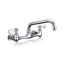 CA. Available Leak-Free Commercial Sink Faucet 8" Center 8" Spread Spout, W...