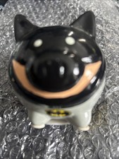 Alcancía de monedas Batman de cerámica rara de colección DC Comics BAT-PIG