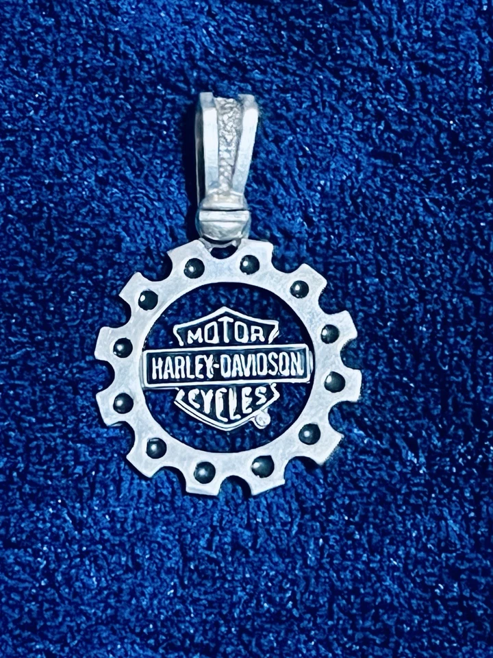 Подлинный Harley Davidson подвеска 22 «ожерелье Gear колесо .925 серебро - Изображение 2 из 4