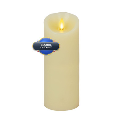 Luminara Moving Flame Led Pillar Flameless Candle 9-Inch Vanilla Honey Scented