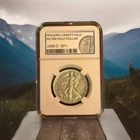 1939D / WALKING LIBERTY HALF DOLLAR [DVC-6614-001] (VINTAGE) KEEPSAKE SLAB / XF+