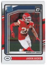 2024 Donruss Optic #237 Jaden Hicks Rookie Kansas City Chiefs RC