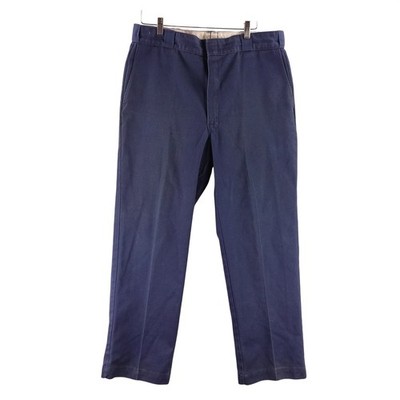 Vintage Dickies  Mens 38x31 874 Work Pants Navy Blue Straight Leg Made in USA