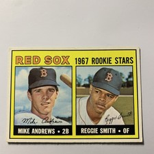1967 Topps #314 Red Sox Rookie Stars Mike Andrew Reggie Smith Baseball Card 