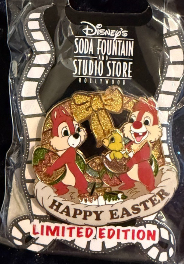 Disney Pin LE 150 Chip Dale Happy Easter DSF Studio Store