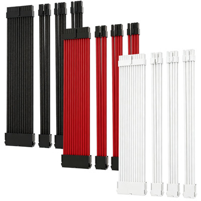 PSU Kabelverlängerung, PC Netzteil Extensions Cable Kit für GPU/CPU, 30CM