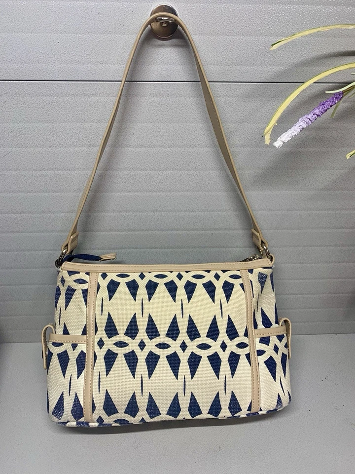 Bolso de hombro pequeño-mediano Spartina 449 Daufuskie Island de lino Foto 3 de 4