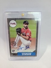 2022 TOPPS SERIES TWO SPENCER STRIDER 87BA-SS ROOKIE '87 35TH BLACK AUTO 41/199