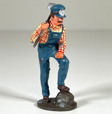 Vintage Del Prado 2.75" Wild West Miner Gold Prospector Metal Figure