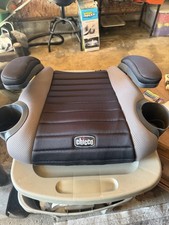 Chicco Backless Booster Car Seat Black Forward Facing w/ Cup Holders Armrests