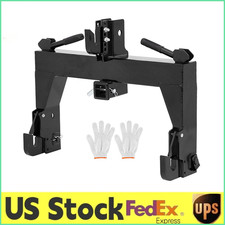 3-Point Quick Hitch to Category 1 & 2,3000 LBS 5 Level Adjustable,w/ 2" Receiver