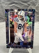 2025 Topps Chrome TYLER WARREN RC #346 Neon Pulse Refractor Indianapolis Colts
