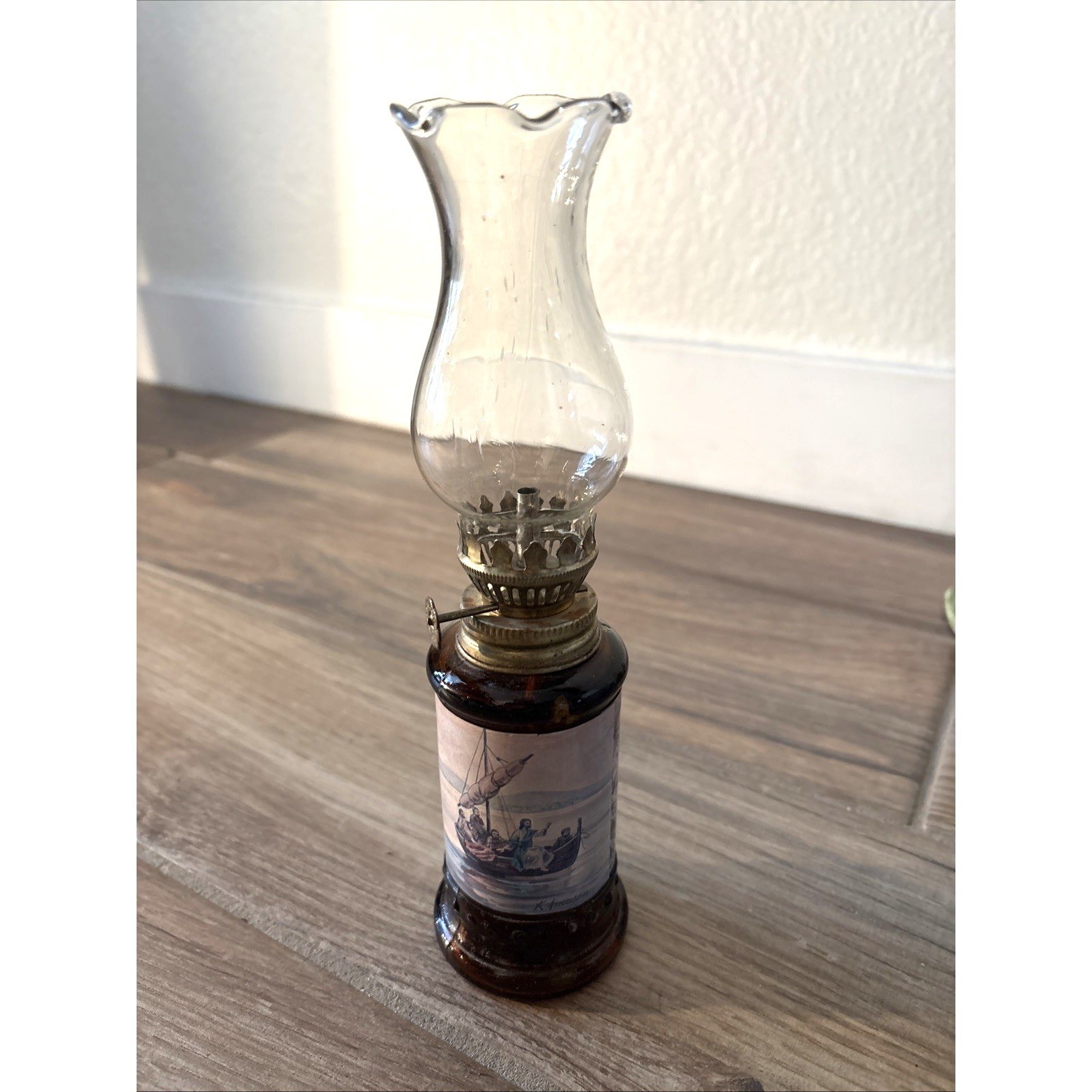 Lamp Religious Jesus Walks On Water 2c