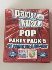 Party Tyme Karaoke Party Pack 5 64 Songs 4 CDs Gs Lyric Booklets Case Included