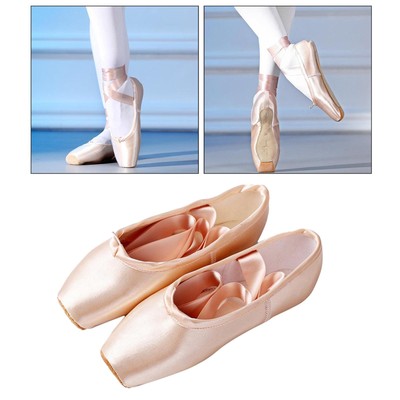 Professional Ballet Pointe Shoes Girls Women Ladies Satin Ballet Shoes With  UK