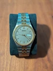 Vintage Seiko 7N43 8A39 Dual Tone Mens Quartz Watch