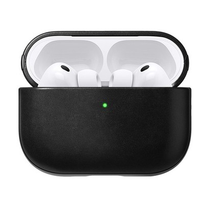 Nomad Hülle für Apple Pods Pro 3 Modell Modern Leather Stoßfest Schwarz
