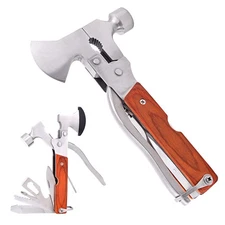 Multitool Hammer Camping Gear Accessories Survival Kits 14 in 1 Multifunction...