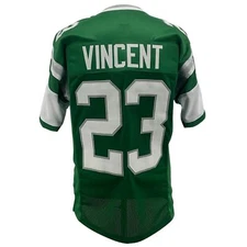 Troy Vincent Jersey Green Philadelphia | S-5XL Unsigned Custom Sewn Stitched