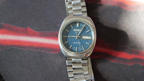 Vintage ALPINA SeaStrong AL 46-166Q quartz watch ESA 9181 Date/Day blue 70` uk - Picture 3 of 21