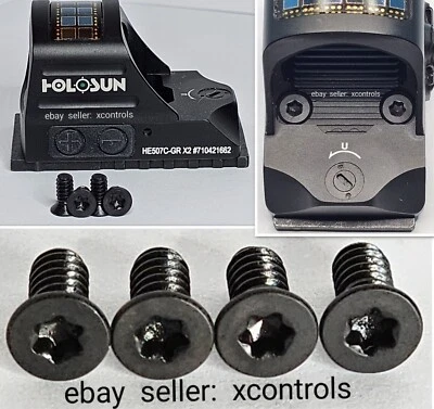 XCONTROLS Holosun 407C / 507C / 508T TORX Mounting Screws / Custom Made