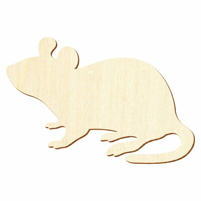 Holz Maus - Deko Basteln 3-50cm