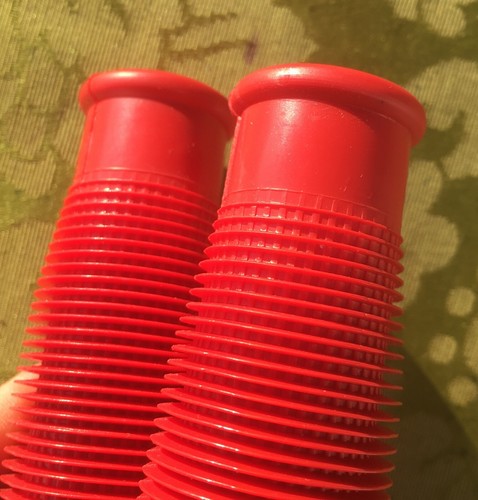 FRENCH 1960s BICYCLE / BIKE RED HANDLEBAR GRIPS~ NON-SLIP ~MADE IN FRANCE~UNUSED - Picture 5 of 9