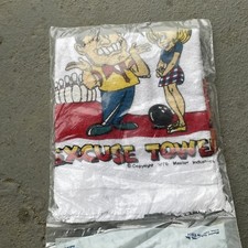 VINTAGE MASTER BOWLING TOWEL Graphic Print 11”X 18” USA made