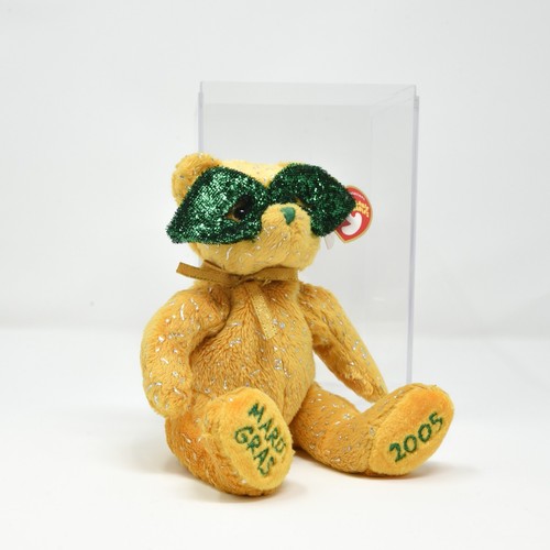 The Beanie Babies Collection Yellow Green Mardigras Bear February 8 2005 - Picture 7 of 9