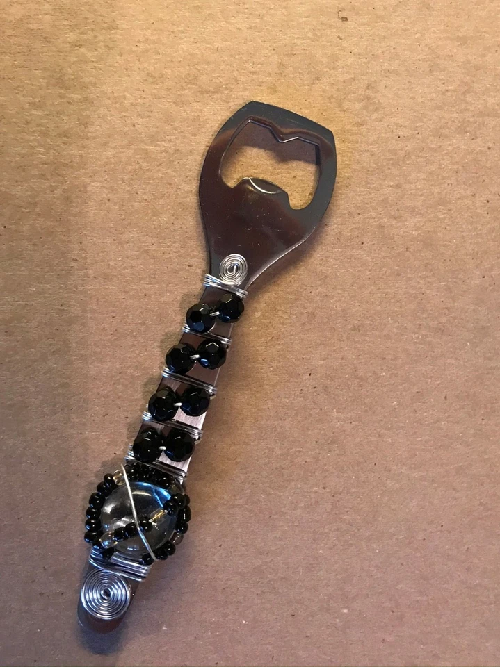 Favores de ducha de boda, abridor artesanal de cristal de Murano imitación 6X1/5" LOTE de 10 Foto 2 de 4