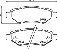 Brembo P 09 014 Bremsbelagsatz, Scheibenbremse FüR Cadillac Chevrolet Ford