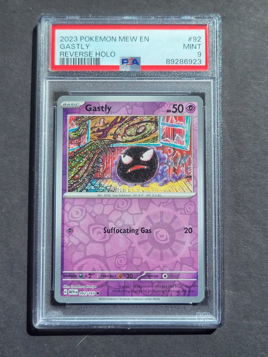 PSA 9 GASTLY 092/165 - SCARLET & VIOLET 151 REVERSE HOLO ENGLISH