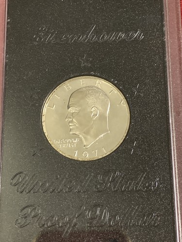 1971 US Proof Dollar Eisenhower 40% silver-Multiple Quantities - Picture 2 of 3