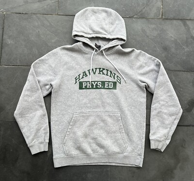 Nike Stanger Things Hawkins Physical Education Pullover Hoodie Small | eBay