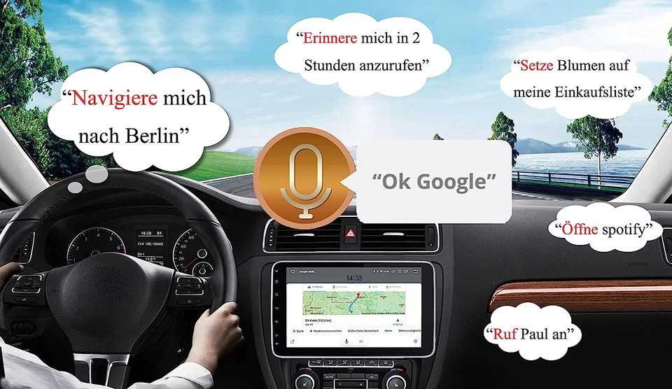 M.I.C. AU10 Android 12 Autoradio mit navi Qualcomm Snapdragon 665 4G+64G: DSP - Bild 2 von 4