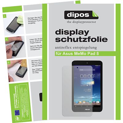 2x Schutzfolie für Asus MeMo Pad 8 matt Displayschutzfolie Folie Displayfolie