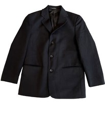 Soprano Junior 3 Button Black Suit Size 10R