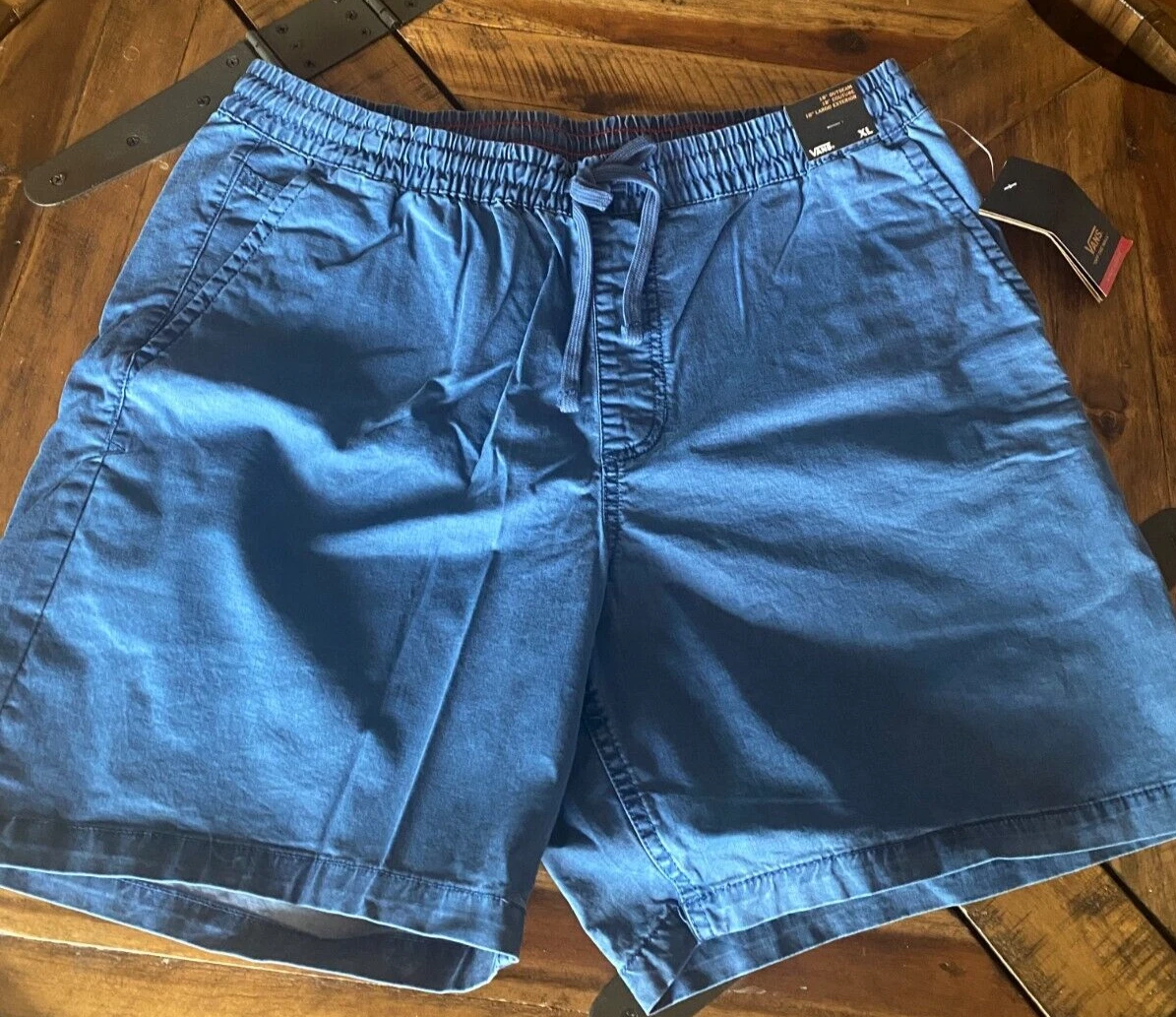 Vans Range Relaxed Elastic 18” Shorts Blue Size XL Regular | eBay