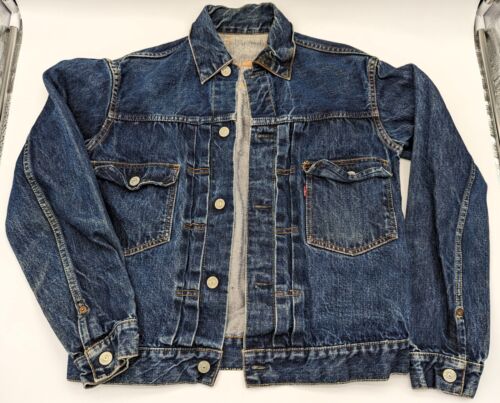 1950s Levis 507XX Type 2 Denim Jacket Selvedge Big E 17 Button - Picture 1 of 17