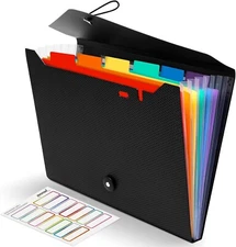 Nicecho Expanding File Folder, 7 Pockets Accordion File Organizer, A4 Letter for