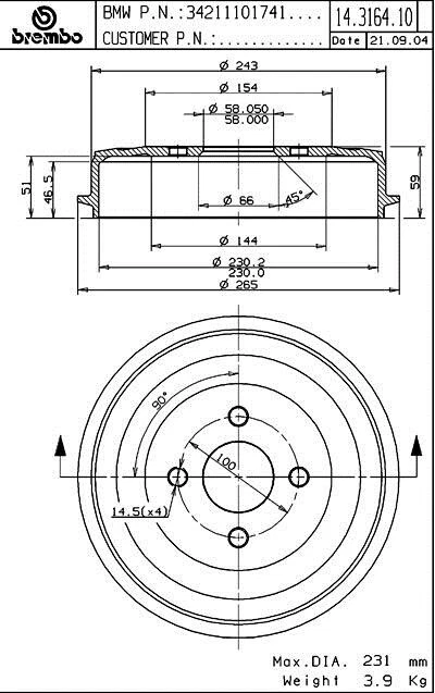 Задние тормозные барабаны туфли цилиндр колеса подходит для BMW 2002 TII 1969-1976 - Изображение 3 из 4