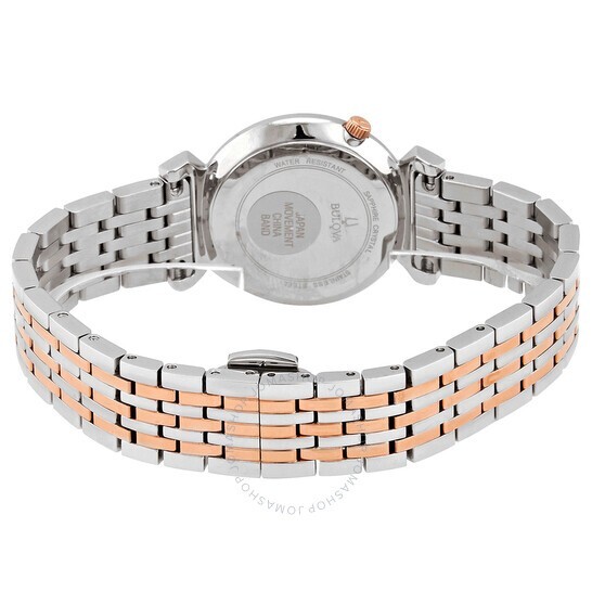 BULOVA 98P192 REGATTA MOP DIAMOND DIAL TWO TONE STAINLESS