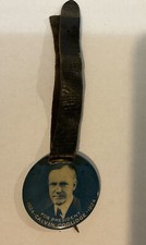 1924 Calvin Coolidge Watch Fob Cello Button 1  1/2