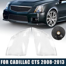 Per Cadillac CTS 2008-2013 Copriobiettivo Faro Anteriore + Colla Sigillante