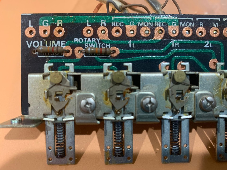 Sansui Eight Vintage Stereo Receiver Right Bank Switches Mono/ Tape ...