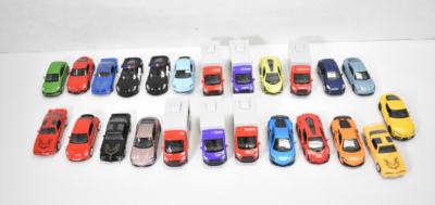 Lot of 24 RMZ City Pull Back & Go Assorted Card Mini Toys Vehicles