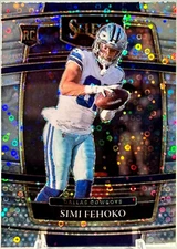 2021 Panini Select Simi Fehoko #83 Rookie Disco Prizm Dallas Cowboys