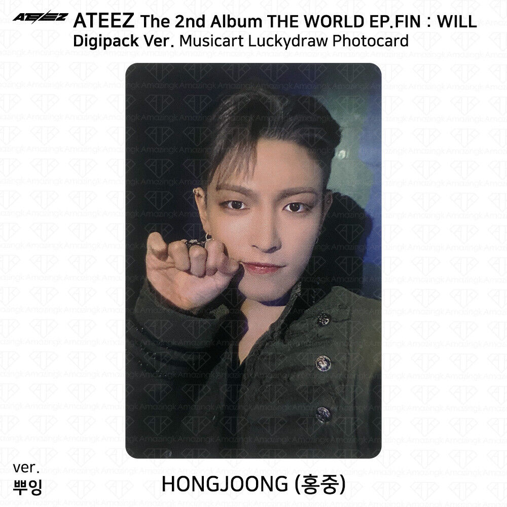 ATEEZ The 2nd Album WORLD EP.FIN WILL Musicart Lucky Draw ATEEZ The 2nd Album WORLD EP.FIN WILL Musicart Lucky Draw