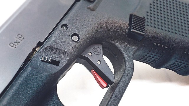 Timney Triggers ALPHAGLOCK34LRGRED Trigger For Handgun - Red for sale ...